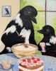 Cake with Mum | Oil And Acrylic Painting in Paintings by Meredith H