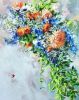 Bridal bouquet painting from photo, Wedding flowers portrait | Oil And Acrylic Painting in Paintings by Natart. Item made of canvas with synthetic