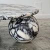 Calacatta viola round marble table | Coffee Table in Tables by AYMARBLEDESIGN LLC