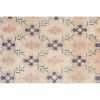 Handknotte Ecru and Gray Turkish Karapinar Runner Rug | Rugs by Vintage Pillows Store. Item made of cotton with fiber