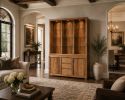 Custom Solid Wood Display Cabinet | Cupboard in Storage by Pelican State Woodworks