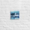 Canvas Print – Glacial Drift – Blue Abstract Glacier Art | Work by Eman's Gallery
