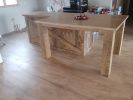 Model #1031 - Custom Kitchen Island With Seating Area | Countertop in Furniture by Limitless Woodworking. Item composed of maple wood in mid century modern or contemporary style