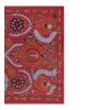 Silk Red Suzani Tapestry With Floral Design, Suzani Wall Han | Tablecloth in Linens & Bedding by Vintage Pillows Store