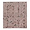 Handwoven Turkish Kilim Rug Pastel Colors Area Rug Petite | Rugs by Vintage Pillows Store. Item composed of cotton & fiber