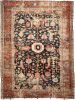 HIGHLY-COVETED Midnight Blue-Black Indigo Blooming Jungle | Area Rug in Rugs by The Loom House. Item made of fabric & fiber