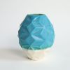 Oblique in Mediterranean Sea | Vase in Vases & Vessels by by Alejandra Design. Item made of ceramic