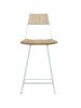 Clarkester Counter Stool 26"H | Chairs by Tronk Design. Item made of maple wood with steel