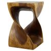 Haussmann® Original Wood Twist Stool 12 X 12 X 18 | Chairs by Haussmann®