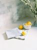 Tea Towel - Lotus, Navy | Linens & Bedding by Mended. Item made of cotton