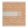 Vintage Neutral Tan Central Asian Suzani Textile, Embroidere | Tablecloth in Linens & Bedding by Vintage Pillows Store