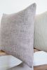 Lavender Purple Speckled Wool Pillow 20x20 | Pillows by Vantage Design