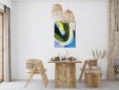 Beach Bay Original Painting on Canvas | Mixed Media by Jessalin Beutler. Item composed of canvas