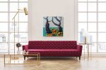 "Two trees and their flowers." | Mixed Media in Paintings by Natasha Kanevski. Item compatible with minimalism and contemporary style