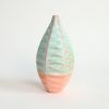 Medium Bottle in Strawberry Pistachio | Vase in Vases & Vessels by by Alejandra Design. Item made of ceramic