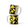 Coffee  Mug - Golden Fracture - Geometric Minimalist | Work by Eman's Gallery