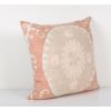Vintage Neutral Pink Suzani Pillow Fashioned from a Mid-20th | Cushion in Pillows by Vintage Pillows Store