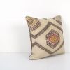 Vintage Cream Kilim Pillow Cover, Tribal Vintage Kilim Pillo | Cushion in Pillows by Vintage Pillows Store