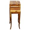 Haussmann® Teak Curved Table Set 1330-1634 Oak Oil | End Table in Tables by Haussmann®