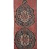 Vintage Geometric Design Turkish Anatolian Runner Rug | Rugs by Vintage Pillows Store. Item composed of cotton and fiber