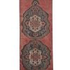 Vintage Geometric Design Turkish Anatolian Runner Rug | Rugs by Vintage Pillows Store. Item composed of cotton and fiber