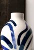The Buste vase Onde d'azur 7 | Vases & Vessels by Laura Dujoncquoy