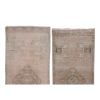 Set of Two Yastik Rug Distressed Low Pile Petite Rug Faded | Runner Rug in Rugs by Vintage Pillows Store. Item composed of cotton & fiber