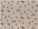 Polygonal: Chalk, Charcoal | Fabric in Linens & Bedding by Philomela Textiles & Wallpaper. Item made of canvas