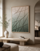 Eucalyptus Green Fiber Artwork - LILY | Wall Hangings by Rianne Aarts / Teddy and Wool Studio
