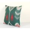 Uzbek ikat fabric designer ikat pillow SilkWay ikats living | Cushion in Pillows by Vintage Pillows Store