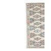 Hand-Woven Braided Small Rug Turkish Jajim Kilim | Rugs by Vintage Pillows Store. Item made of cotton with fiber