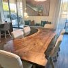 Smoke epoxy and walnut dining table | Tables by Ironscustomwood. Item made of walnut & metal compatible with contemporary and country & farmhouse style