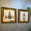 Lord Venkateswara (Balaji) & Goddess Lakshmi Handmade Embroi | Embroidery in Wall Hangings by MagicSimSim