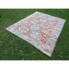 Vintage Distressed Oushak Rug With Pastel Colors | Area Rug in Rugs by Vintage Pillows Store. Item made of cotton with fiber