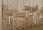 Horizon - Mixed Media Wood Tapestry | Wall Hangings by Lale Studio & Shop. Item made of oak wood & wool compatible with minimalism and contemporary style