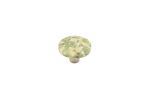 Pebble Pistachio Cream Round Knob | Hardware by Windborne Studios. Item composed of glass