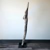 Rustic Driftwood Art Sculpture "Ear Marked" Whitewashed | Sculptures by Sculptured By Nature  By John Walker. Item composed of wood in minimalism style