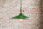 12 Inch Green - Pendant Lights - Model No. 6728 | Pendants by Peared Creation. Item made of metal