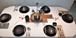 Unique Handmade Black Ceramic 20-Piece Dinnerware Set | Plate in Dinnerware by YomYomceramic. Item made of ceramic