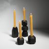 UGO Geometric Candlestick Holder in Midnight Black | Candle Holder in Decorative Objects by Untitled_Co