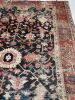 HIGHLY-COVETED Midnight Blue-Black Indigo Blooming Jungle | Area Rug in Rugs by The Loom House. Item made of fabric & fiber
