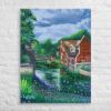 Canvas Print - River Melody - Impressionist Landscape | Work by Eman's Gallery