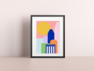 Skyscrapers Art Print | Prints by Britny Lizet. Item composed of paper in boho or contemporary style