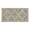 Southwest Wool Rug, Blue and Apricot Oriental Turkey Oushak | Runner Rug in Rugs by Vintage Pillows Store. Item made of fabric & fiber
