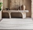 Ivory Beige Wool Viscose Rug, Handmade Neutral Area Rug, Scandinavian Minimalist Carpet Decor | Rugs by Swiflo