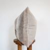 Silver & Grey Sheepskin Strip Pillow 20x20 | Pillows by Vantage Design