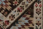 Vintage Tribal Kilim in Polychromatic Geometric Patterns by Rug & Kilim | Area Rug in Rugs by Rug and Kilim