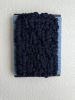 Woven Tile 9x12 - Fluff - Light Blue and Indigo | Wall Sculpture in Wall Hangings by Mpwovenn Fiber Art by Mindy Pantuso