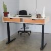 The Michelle | Desk in Tables by ROMI. Item composed of wood and steel in minimalism or mid century modern style