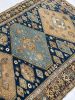 SUPER FINE Antique Caucasian Rug | Denim & Sky Blue | Area Rug in Rugs by The Loom House. Item composed of fiber